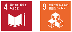 sdgsの4と9のアイコン画像